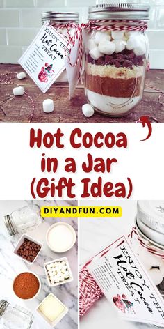 hot cocoa in a jar gift idea