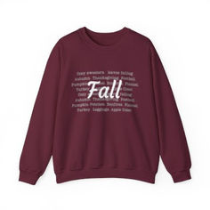 aesthethic fall sweatshirt with cute fonts Fall Crew Neck Sweater With Graphic Print, Fall Graphic Print Crew Neck Sweater, Fall Letter Print Sweatshirt For Streetwear, Fall Sweatshirt With Letter Print For Streetwear, Relaxed Fit Fleece Hoodie For Fall, White Cotton Fall Sweatshirt, White Fleece Top For Fall, White Graphic Print Sweater For Fall, Fall Crew Neck Hoodie