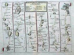 an old map with many different types of trees and plants on it's sides