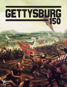 the book cover for gettysburg's 150, featuring an image of soldiers in battle