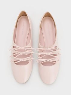 Feminine Slip-on Flats For Spring, Pink Slip-on Ballet Flats For Summer, Pink Spring Ballet Flats, Pink Ballet Flats For Spring, Spring Balletcore Ballet Flats With Round Toe, Spring Pink Ballet Flats With Flat Heel, Spring Pink Flats, Pink Low Heel Ballet Flats For Spring, Feminine Pink Low Heel Flats