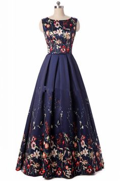 Long Evening Dresses 2017 Elegant Floral Print Fashion Evening Dress Formal Gown Party Dresses Lace-Up Back Floral Print Prom Dress, Gown With Pockets, डिजाइनर कपड़े, Prom Dress Pictures, Printed Prom Dresses, Floral Prom Dresses, Flora Print, Prom Dresses 2018, Banquet Dresses