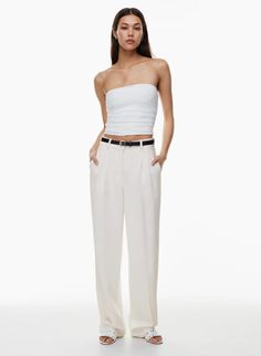 THE EFFORTLESS PANT™ | Aritzia Chic Summer Pants With Pressed Crease, Versatile Summer Formal Wide Leg Pants, Versatile Summer Wide Leg Pants For Formal Occasions, Chic Wide Leg Pants With Pleated Waist, Chic Pleated Relaxed Fit Wide Leg Pants, Chic Pleated Wide Leg Pants With Relaxed Fit, Chic Wide Leg Pleated Pants With Relaxed Fit, Chic Summer Wide Leg Pants With Pleated Waist, Chic High-waisted Wide Leg Pants With Pressed Crease