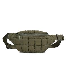 Sol and Selene Resurgence Belt Bag 841764109635 View 1 | Olive Trendy Outdoor Belt Bag With Removable Pouch, Trendy Nylon Belt Bag For Outdoor Activities, Casual Quilted Pouch Bag, Quilted Belt Bag, Puff Design, Custom Trucker Hats, Exterior Details, Loungewear Luxury, Chic Look