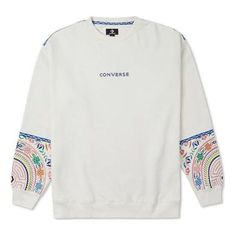 Converse Tapesty Crewneck Sweatshirt 'White' 10025058-A01 Stylish Sneakers, White Sweatshirt, Perfect Pair, Converse, Crew Neck Sweatshirt, Crew Neck, White, Sweatshirts, Clothes