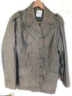 1984 Dutch Army NATO Field Jacket Size Medium. No liner. Some field repairs. Measures 23 inches pit to pit. All sales final, Florida residents 7% sales tax, happy bidding! Winter Military Sport Coat With Flap Pockets, Vintage Outdoor Parka With Flap Pockets, Vintage Parka With Flap Pockets For Outdoor, Vintage Fall Parka With Pockets, Vintage Solid Color Outdoor Outerwear, Vintage Outdoor Outerwear With Flap Pockets, Retro Fall Parka With Pockets, Vintage Outerwear With Flap Pockets For Winter, Vintage Utility Jacket With Snap Buttons For Outdoor