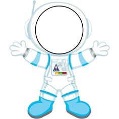 an astronaut is standing with his arms outstretched