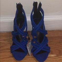 Blue Strapped Heels Brand New Blue Wrapped Heel Spring Heels, Spring Blue Heels With Wrapped Heel, Blue Zara Heels For Summer, Zara Blue Heels For Summer, Blue Zara Sandals With Open Heel, Blue Zara Sandals For Party, Zara Blue Sandals For Party, Zara Blue Open Heel Sandals, Zara Blue Party Sandals