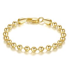 PRICES MAY VARY. 【Bead Chain Design】The bead chain design of our 14k gold bracelets for women is an excellent blend of classic style and modern elegance. Bead chains are one of the best types of chains to use with small modern charms, allowing you to personalize your dainty gold bracelet stack with meaningful toys. The design is versatile and stylish. 【Secure and Reliable Clasp】The lobster clasp on our gold bracelets for mens bracelet is designed for both security and convenience. Its robust con Gold Bracelets Stacked, Dainty Gold Bracelet, Presents For Women, Gold Bracelet For Women, Simple Bracelets, Gold Bracelet Chain, Gold Plated Bracelets, Love Bracelets, Beaded Chain