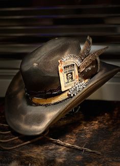 Jesse James Outlaw- Distressed Hat Jesse James Outlaw, Cowgirl Accessories, The Outlaw, Dead Or Alive, Jesse James