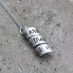 Metal Stamped Jewelry Diy, Metal Stamped Necklace, Metal Stamping Kit, Metal Stamping Diy, Stamps Art, You Are Stronger, Message Necklace, Stamped Necklaces, Metal Stamped Jewelry