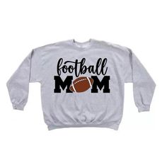 Be the loudest and proudest mom in the stands with this FOOTBALL MOM graphic  sweatshirt!  12x12 across front of sweatshirt Fleece Sweatshirt For Fall Fan Merchandise, Fleece Graphic Print Sweatshirt For Fans, Relaxed Fit Sweatshirt For Sports Events In Fall, Fan Apparel Fleece Sweatshirt With Graphic Print, Fall Fan Gear Sweatshirt With Graphic Print, Oversized Sweatshirt For Game Day And Sports Season, Fan Gear Graphic Print Sweatshirt For Fall, Fall Fan Gear Graphic Sweatshirt, Oversized Sweatshirt For Game Day