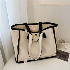 Details 1.Style: ladies tote bag2.Color:green,black,pink3.Material:canvas4.Size:width:34.5 cm;height: 26 cm;thickness: 14.5 cm;weight: 0.25 kg，There is an error of 0-3 cm, those who mind do not place an order [23y 6m 13d] Large Capacity Black Canvas Shoulder Bag, Trendy Square Canvas Satchel, Chic Black Square Canvas Bag, Trendy Canvas Beach Bag, Trendy Canvas Satchel For Daily Use, Casual Square Canvas Bag For Daily Use, Trendy Daily Use Double Handle Canvas Bag, Trendy Canvas Bag With Double Handle For Daily Use, Black Canvas Tote Shoulder Bag