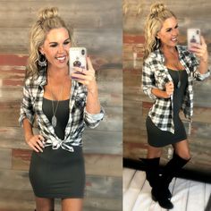 Flannel Shirt Outfit, 21st Birthday Outfits, Flannel Outfits, Estilo Country, Country Concert, Flannel Tops, Outfit Winter, Cute Fall Outfits, How To Pose