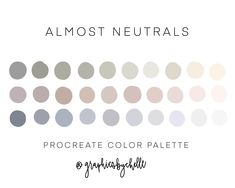 the color palette for almost neutrals