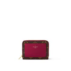 LOUIS VUITTON® - Lou Wallet - Fuchsia My Shopping List, Pink Monogram, Daily Necessities, Louis Vuitton Official, Colored Leather, Bifold Wallet, Wallet Bag, Small Leather Goods, Monogram Canvas