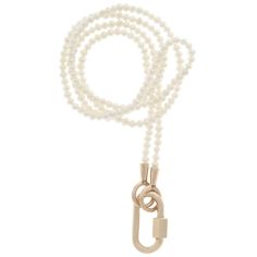 About The Lock: The Babylock is our most popular lock--used as a connector, a clasp, a charm holder and for many, the very first lock that they purchase. It measures 1.5cm x 9mm with a thickness of 2mm, closure is 4mm. The Babylock fits on all chains, or strands. Ideal for a necklace. They have six sides and can be engraved with up to 3 letters, numbers or symbols per side. 14k yellow gold.
About The Strand: This strand is 16" or 18" Itty Bitty Seed Pearl strand with 14k yellow gold loops. White Jewelry With Lobster Clasp For Everyday Use, Marla Aaron, Expect The Unexpected, Pearl Strands Necklace, Charm Holder, Pearl Strand, Gold Pearl Necklace, Elements Of Style, Gold Baby