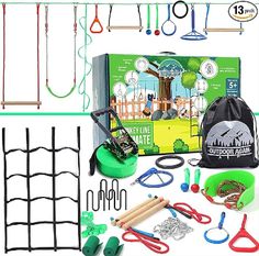 an assortment of crafting supplies including scissors, pegs, and other items for making crafts