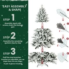 the instructions for how to decorate a christmas tree