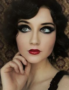 Evil s Makeup Looks Roaring 20s Makeup, 1920s Inspired Makeup, 1920s Makeup Look, 1920’s Makeup, 1920 Makeup, Gatsby Makeup, Flapper Makeup, Art Deco Makeup, 20s Makeup