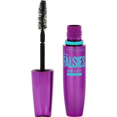 Maybelline Volum Express The Falsies Waterproof Mascara, Very Black, Go glam with The Falsies lash effect! The Maybelline New York's Volum' Express The Falsies Black Drama Washable Mascara builds volume for a dramatic false lash look. The patented Spoon Curler Brush loads every lash with extra long fibers and a carbon-infused formula to build volume and add intense color, without any clumps. The unique and flexible wand helps to lift and separate, delivering the look of bigger, thicker and fulle Maybelline Falsies Mascara, Falsies Mascara, Best Waterproof Mascara, Profumo Victoria Secret, Maybelline Falsies, Maybelline Mascara, Drugstore Mascara, Maybelline Makeup, Mascara Makeup