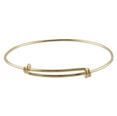 Brass Yellow Gold-Plated Expandable Bangle Bracelet Tools Jewelry, Brass Bangle, Jewelry Business, Rio Grande, Jewelry Making Supplies, Bright Yellow, Jewelry Findings, Jewelry Supplies, Bangle Bracelet