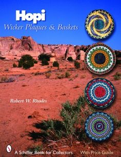 the book cover for hopi wicker plates and baskets