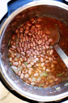 the best pinto beans recipe is made in an instant pot and ready to be eaten