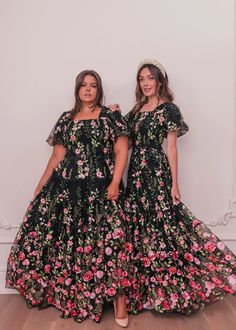 Rose Dress – JessaKae, black dress, floral dress, maxi dress, wedding guest dress, fashion, mid size fashion, plus size dress, size inclusive, inclusive fashion, body positivity, plus size, summer dress, fashion shoot, model, photoshoot, women's fashion, OOTD, wedding guest dress, bridesmaid dresses, church dress, engagement dress, wedding, date night, cocktail dress, style, lifestyle shoot Floral Tea Length Dress Plus Size, Modest Dresses For Church Jessakae, Spring Princess Dress With Floral Print For Dress-up, Black Dress Floral, Spring Floral Embroidered Princess Dress For Dress-up, Modest Dresses Jessakae, Floral Dress Maxi, Plus Size Summer Dress, Mom Dresses