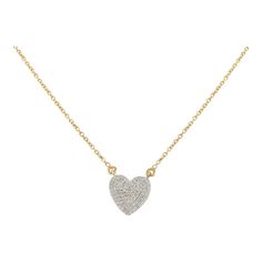 Dainty Diamond Heart Pendant Necklace in 18K Gold studded with round cut diamond. This stunning piece of jewelry instantly elevates a casual look or dressy outfit.  April birthstone diamond brings love, fame, success and prosperity. Designed with diamond studded in heart making a stunning delicate necklace. This is a perfect Unique Gift, Bridal Shower Gift, Secret Santa Gift, Gift For Sister, Mother Daughter Gift, Bride To Be Gift, Bridesmaid Gift, Thanksgiving Gift, Granddaughter Gift, Christma Luxury Double Heart Necklace With Diamond Accents, Luxury Double Heart Diamond Necklaces, Valentine's Day Diamond Necklace With Pave Setting, Elegant Double Heart Diamond Necklace, Elegant Heart-shaped Diamond Necklace, Dainty Diamond Necklaces With Heart Cut, Dainty Diamond Heart Cut Necklaces, Dainty Diamond Necklace For Valentine's Day, Valentine's Day Diamond White Necklace With Pave Setting