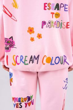 Prints On Tshirt, I Scream Colour, The Mayfair Group, Mayfair Group, You Doodle, Elevated Basics, Mood Boost, Pink Crewneck, Christmas Presents