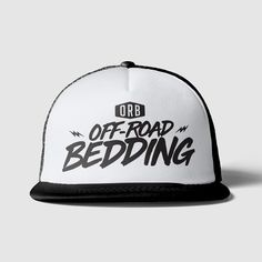 Off-Road Bedding Hat - Classic White Trucker Hat Bedding Logo, White Trucker Hat, The Orb, Classic Hats, Lining Fabric, Off Road, Snap Closure, Trucker Hat, Dry Clean