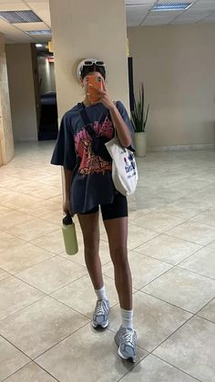 Gym Ootd, Pilates Outfit, Errands Outfit, Gym Crush, Biker Shorts Outfit, Cute Gym Outfits, Gym Outfits, Gym Style, Outfits Spring