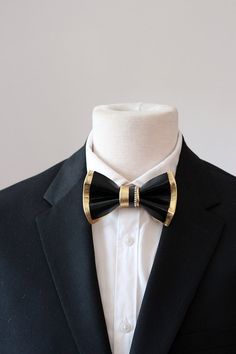 Check out this item in my Etsy shop https://www.etsy.com/listing/1217887302/black-and-gold-mens-custom-bow-tie-for Gold Satin Bow Tie For Black-tie Events, Dapper Gold Bow Tie For Formal Occasions, Gold Dapper Bow Tie For Formal Occasions, Classic Gold Bow With Bow Tie Back, Gold Elegant Bow With Tie Back, Formal Gold Suit And Tie Accessories With Decorative Bow, Elegant Gold Bow With Ties, Gold Bow Ties For Black Tie Events, Gold Bow With Ties For Gifts