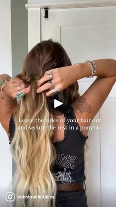 76K views · 1.9K reactions | For most of my tutorials now I am going to be also launching a short hair version !!!! | torielynnbliss Twisted Ponytail, Beige Blonde Balayage, Twist Ponytail, Beige Blonde, Blonde Balayage, Fancy Outfits, Hair Looks, Balayage