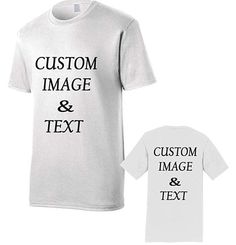 Customized T-Shirt, Upload Photos, Type Text, Custom Gifts, Personalized with Your Own Design All sizes from S - 4XLarge Available We have 41 colors. You will see 8 colors for t-shirt but for other colors you can ask to us with e-mail or you can text to us with conversation page. PERSONALIZE YOUR OWN FAN FAVORITE TEE add names upload photos, type your text, design like you always wanted, personalize from the front side as well as backside DECENTLY FIT TEE will make you feel comfortable, you'll b Gifts Personalized, Customise T Shirt, Personalized Hoodies, Custom Gifts, Text Image, Text Design, Pink Candy, Personalized T Shirts, Workout Tee