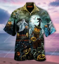 Everyday Is Halloween Hawaiian Shirt available in T-shirt, hoodie, tank top, longsleeve, multi color and size S M L XL XXL 3XL 4XL 5XL. Shipping from the US. Easy 30 day return policy - Shop now! 6.1-ounce, 100% cotton .Double-needle neck, sleeves and hem; Roomy Unisex Fit. Ash is 99% cotton, 1% poly; Sport Grey is 90% cotton, 10% poly; Dark Heather is 50% cotton, 50% polyester .Decoration type: Digital Print. Made by Gildan Everyday Is Halloween, Tropical Shirts, Weird Shirts, Beach Casual, Aloha Shirt, Hawaii Shirt, Halloween Ghosts, Popular Style, Summer Shirts