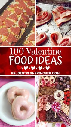 valentine's day food ideas including donuts, pretzels and other treats