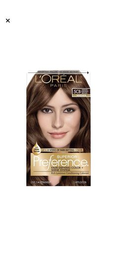 L'Oréal Paris Superior Preference Fade-Defying + Shine Permanent Hair Color, 5CB. Condition is New with box. Shipped with USPS First Class Package. Cool Brown Hair Loreal, Beige Light Brown Hair Color Loreal, Loreal 6r Light Auburn, 8.3 Loreal, Loreal Medium Chestnut Brown, Medium Chestnut Brown, Permanent Hair Color, Loreal Paris, Brown Hair Colors