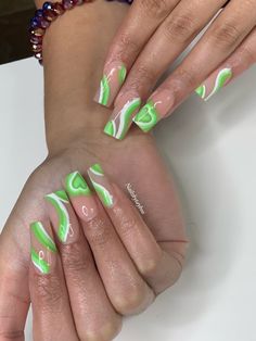 Purple And Green Nails Acrylic, Neon Green Nails Design, Bright Summer Acrylic Nails, Lime Green Nails, Neon Green Nails, Nail Appointment, Acrylic Ideas, Summer Acrylic, Purple Acrylic Nails