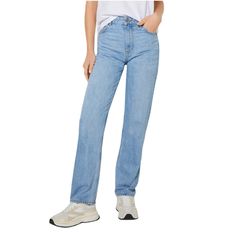 New Bershka Womens Blue Jeans Straight Fit High Rise Denim Pants Size Us 4/Eu 36 Brand: Bershka Department: Women Color: Blue Size: Us 4/Eu 36 Rise: 11" Inseam: 31.5" Waist: 13.5" Style: High Waist Straight Fit: Straight Leg Material: 100% Cotton -Zip Fly With Button Closure -5-Pocket Design -Machine Washable All Measurements Are Approximate. Measurements Taken Laying Flat. Additional Photos Upon Request. Q4 Inv 18oz To Ship Flor Blue Straight Jeans For Spring, Blue Straight Bottoms For Spring, Blue Straight Fit Mid-rise Cropped Jeans, Blue Straight Relaxed Fit Jeans, Blue Straight Fit Flare Jeans, Blue Straight Jeans With Relaxed Fit, Trendy Blue Straight Fit Jeans, Blue Straight Fit Cropped Jeans, Spring Straight Fit Denim Jeans