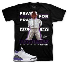 Sneaker tees to match your Jordan Retro 3 dark iris | Sneaker Shirts To Match ST Clothing Amen Sneaker Tee Made of 100% pre-shrunk cotton. Fits true to size. *You may refer to size chart for correct measurements.* SHOP OUR ENTIRE DARK IRIS 3 COLLECTION HERE Purple Graphic Print Fan Apparel Tops, Pre-shrunk Purple Shirt For Streetwear, Purple Relaxed Fit Shirt For Streetwear, Purple Sublimation Print Top For Streetwear, Purple Tops With Sublimation Print For Streetwear, Purple Cotton Shirt For Streetwear, Purple Front Print Top For Streetwear, Purple Letter Print Shirt For Streetwear, Purple T-shirt With Front Print For Streetwear