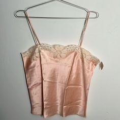 New Tags / 100% Silk / True Vintage Labeled Sz Large Measures Pit To Pit 18 1/2” / Waist 18”/ Length (Shoulder Strap Top To Bottom 23”Laying Flat / Smoke-Free Environment (139) Victoria's Secret Summer Camisole With Built-in Bra, Victoria's Secret Spring Camisole With Built-in Bra, Victoria's Secret Camisole With Built-in Bra For Spring, Victoria's Secret Fitted Camisole For Sleep, Victoria's Secret Cami Sleepwear For Spring, Fitted Victoria's Secret Camisole For Sleep, Victoria's Secret Spring Cami Sleepwear, Victoria's Secret Fitted Sleep Camisole, Feminine Sleep Tops By Victoria's Secret