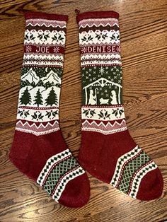 Christmas Socks Pattern, Stocking Ideas, Womens Knitting Patterns