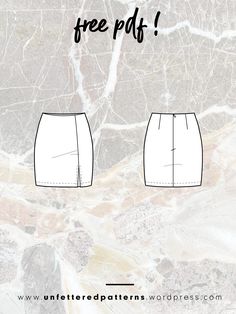 Free PDF sewing pattern - Miniskirt with slit Suede Skirt Pattern, Split Skirt Pattern Free, Suede Sewing Projects, Miniskirt Pattern Free, Miniskirt Pattern Sewing, Sewing Projects Clothes Free Pattern, Free Mini Skirt Pattern, Mini Skirt Pattern Free, Free Pdf Pattern Sewing