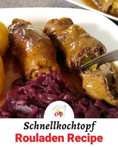 Oma's Authentic Beef Rouladen Recipe – German Beef Rolls Beef Rouladen Recipe, German Sauerbraten Recipe, Sauerbraten Recipe, Rouladen Recipe, Beef Rouladen, German Food Authentic, Beef Roll, Using A Pressure Cooker, Instant Pot Pressure Cooker