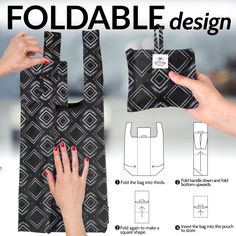 the foldable design is shown with instructions to make it