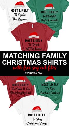 Christmas Shopping Shirts, Xmas Shirt Ideas, Christmas Shirts Svg, Christmas Shirts Vinyl, Diy Christmas Shirts, Christmas Pjs Family, Cricut Christmas Ideas, Parents Christmas