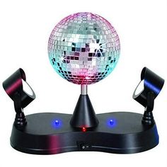 mirror disco ball led strobe light - 5 inch -energy saving- for parties, edm, dance, clubs, dj set, birthdays, celebrations, etc. - kidsco Size: 360 Degree Rotating Ball.  Color: Multicolor. Dance Party Decorations, Mirror Disco Ball, Disco Ball Light, Disco Party Decorations, Dj Dance, Fun Party Themes, Strobe Light, Ball Lamps, Disco Lights