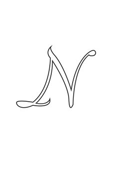 the letter m is made up of lines